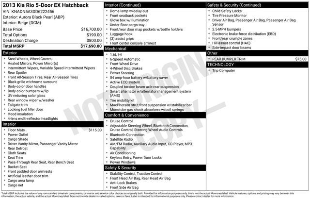 2013 Kia Rio EX