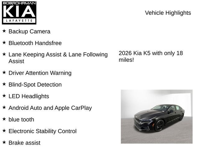 2026 Kia K5 LXS