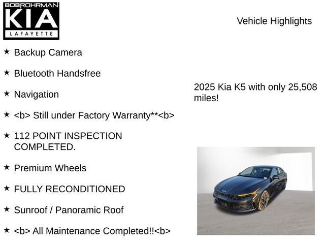 2025 Kia K5 EX