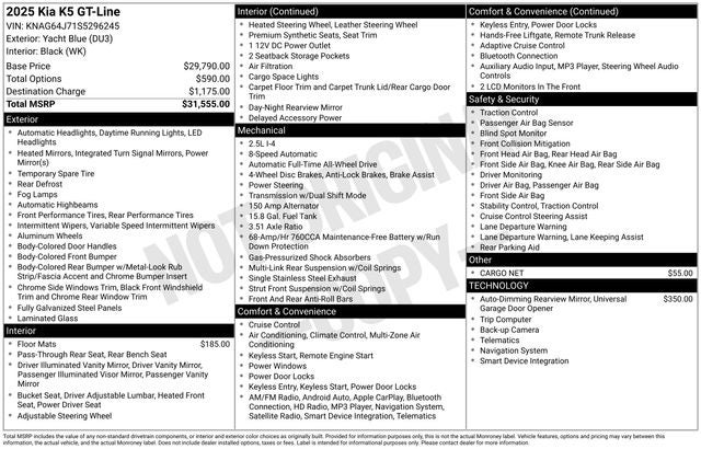 2025 Kia K5 GT-Line