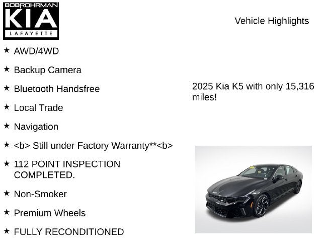 2025 Kia K5 GT-Line