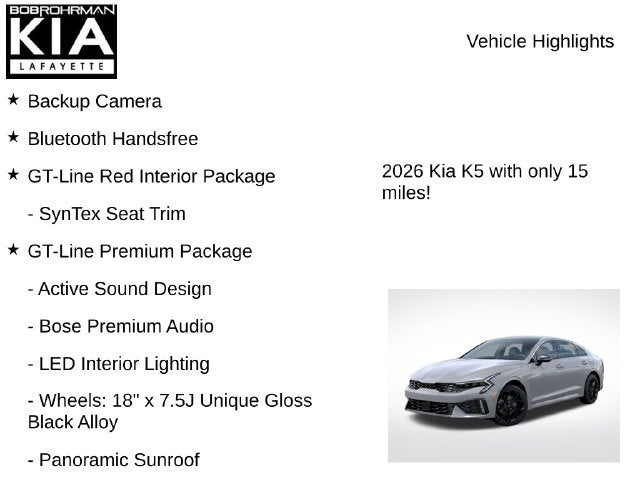 2026 Kia K5 GT-Line