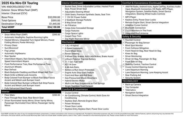 2025 Kia Niro EX Touring