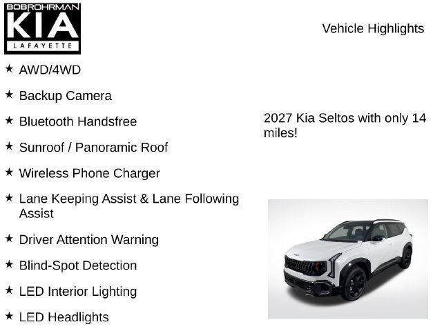 2027 Kia Seltos X-Line S