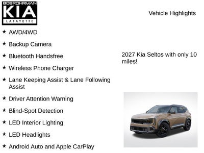 2027 Kia Seltos X-Line S