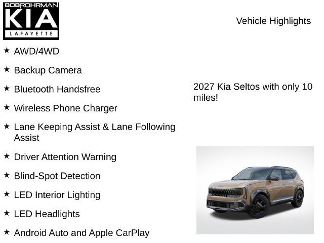 2027 Kia Seltos X-Line S