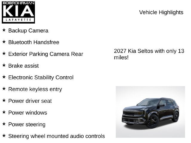 2027 Kia Seltos X-Line S