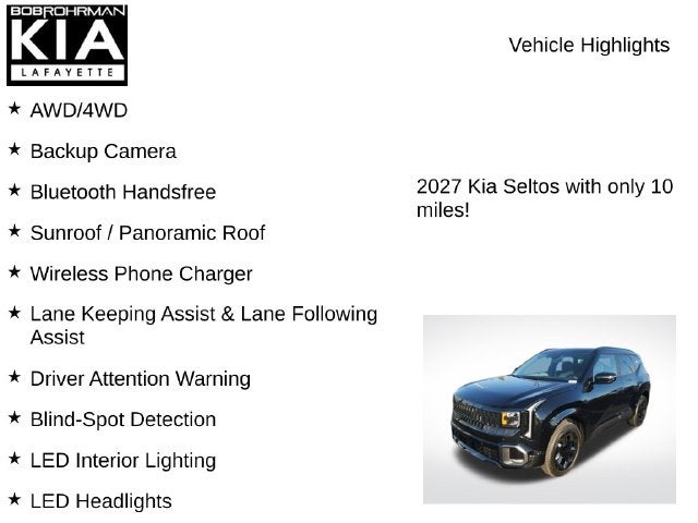 2027 Kia Seltos X-Line S