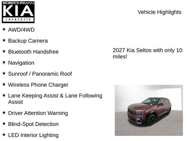 2027 Kia Seltos X-Line SX