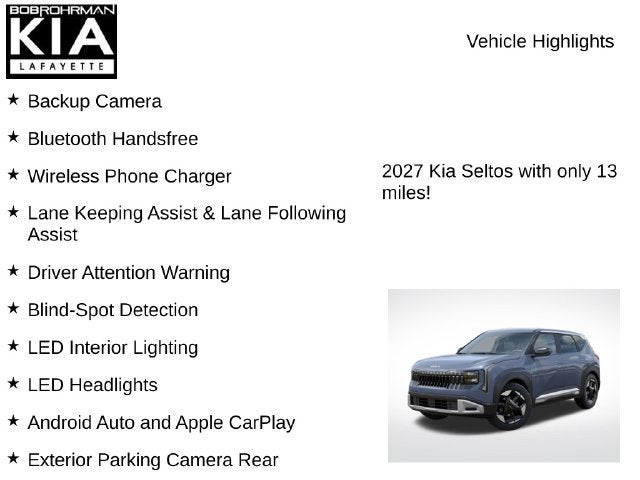 2027 Kia Seltos S