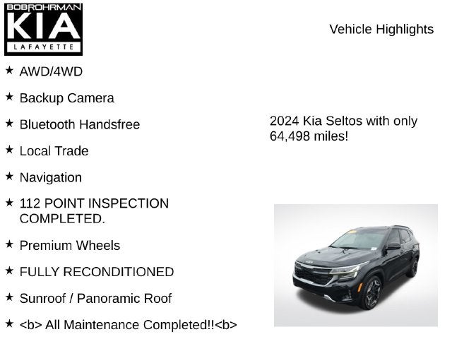 2024 Kia Seltos SX