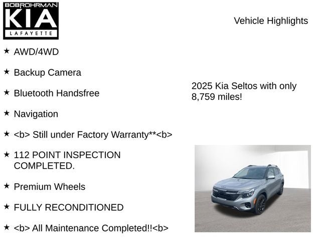 2025 Kia Seltos X-Line