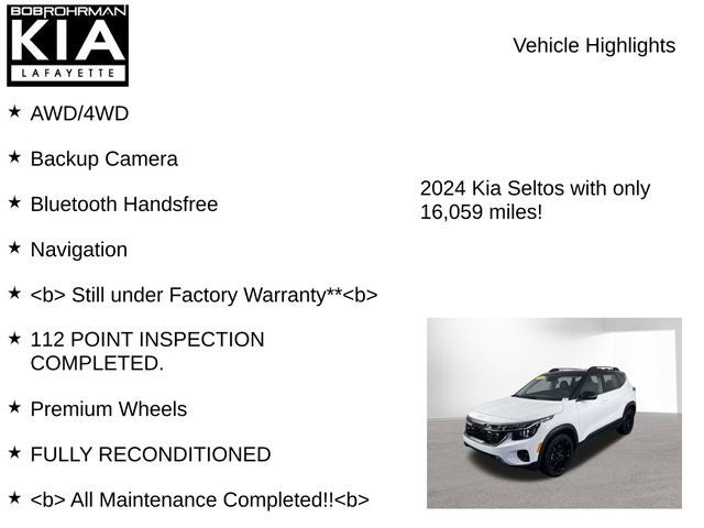 2024 Kia Seltos X-Line