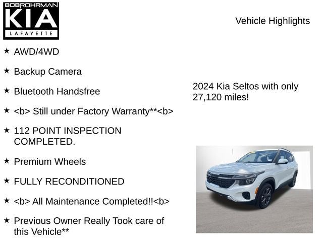2024 Kia Seltos S