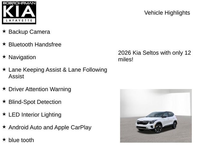 2026 Kia Seltos S