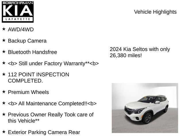 2024 Kia Seltos S
