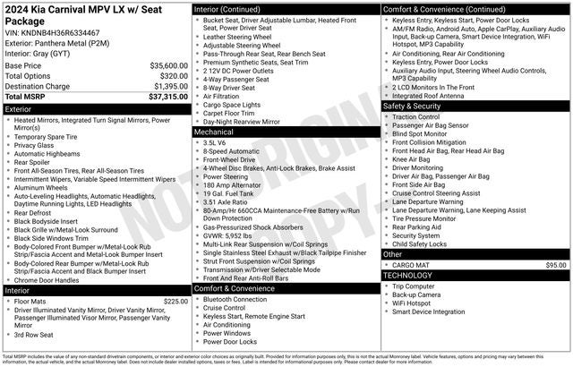 2024 Kia Carnival LX