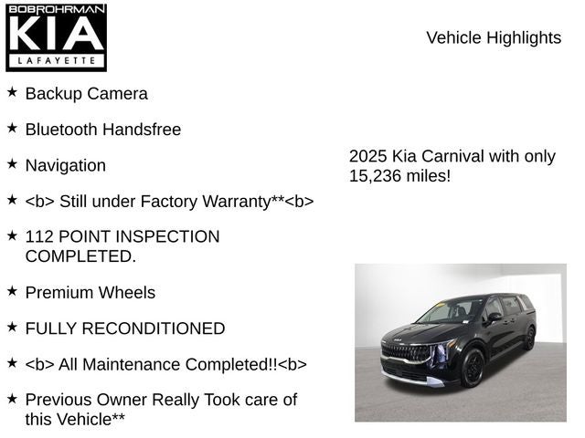 2025 Kia Carnival LXS