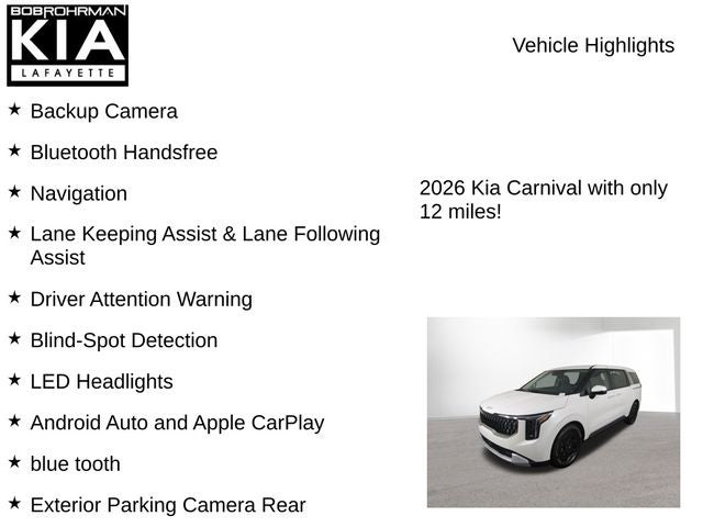 2026 Kia Carnival LXS