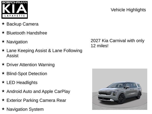 2027 Kia Carnival LXS