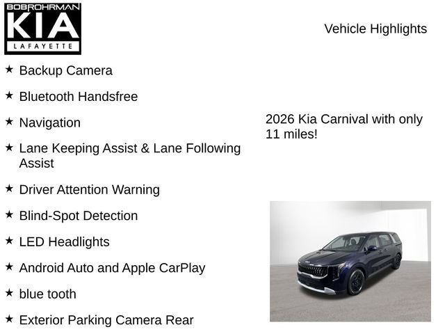 2026 Kia Carnival LXS
