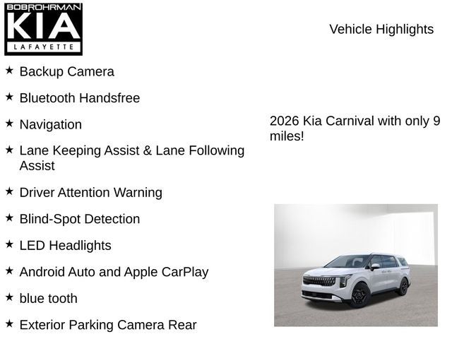 2026 Kia Carnival LX