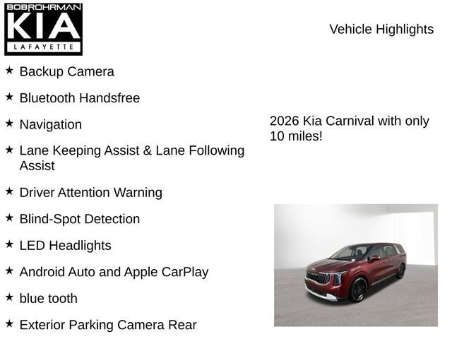 2026 Kia Carnival LX