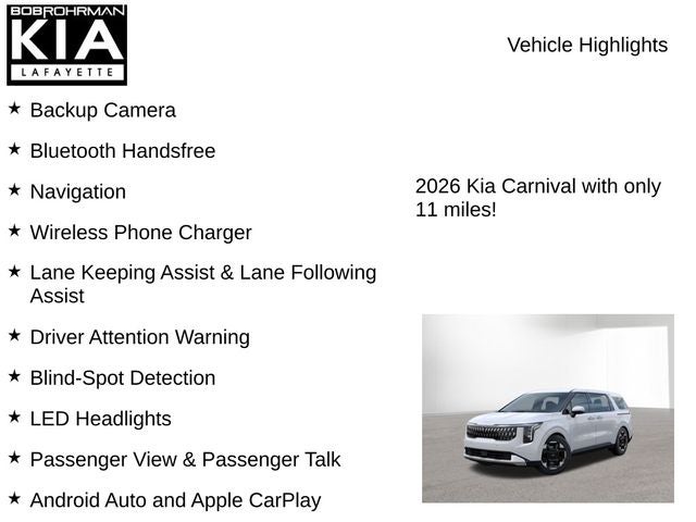 2026 Kia Carnival EX