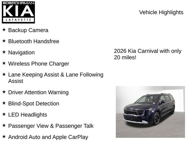 2026 Kia Carnival EX