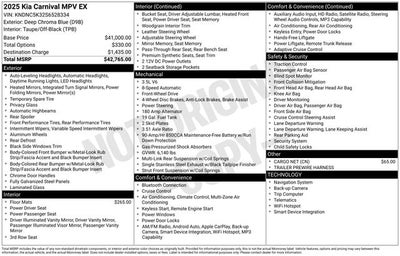 2025 Kia Carnival EX