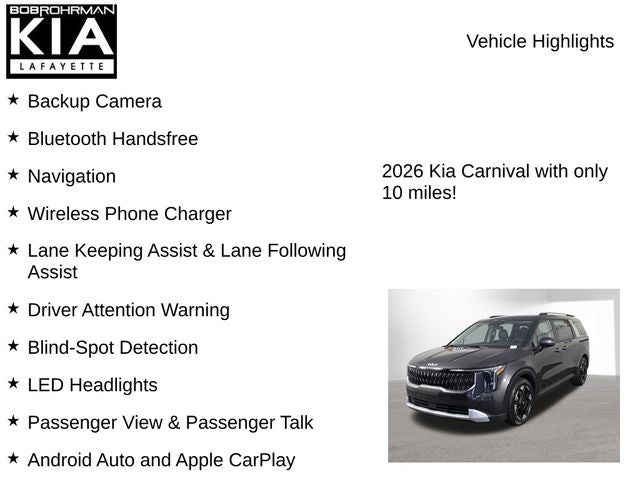 2026 Kia Carnival EX