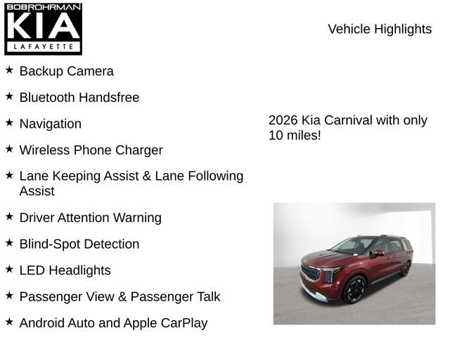 2026 Kia Carnival EX