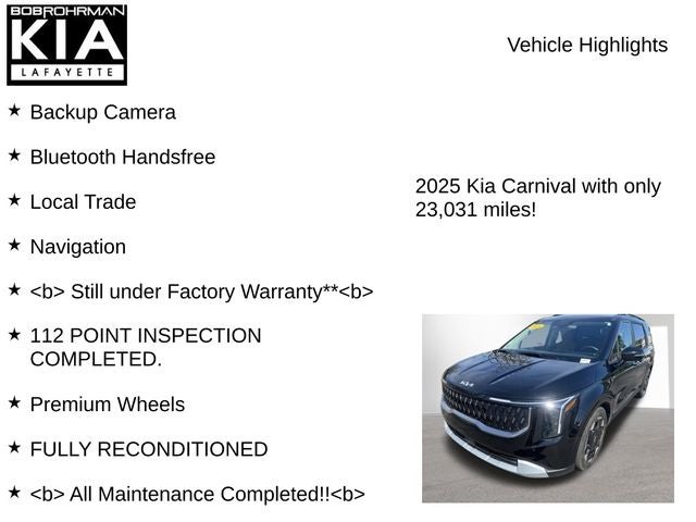 2025 Kia Carnival EX