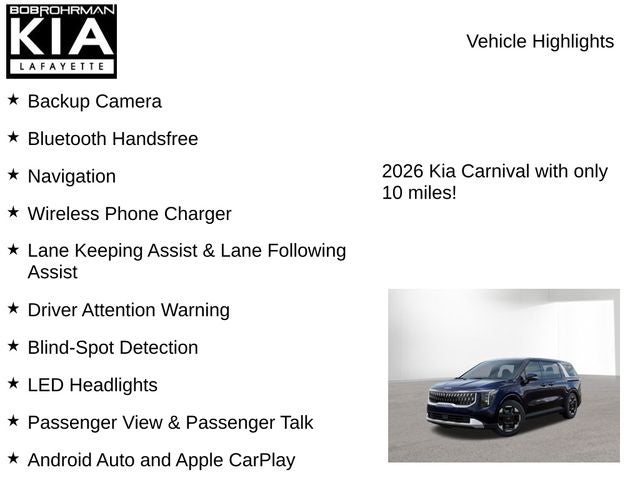2026 Kia Carnival EX