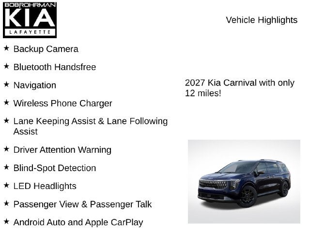 2027 Kia Carnival EX