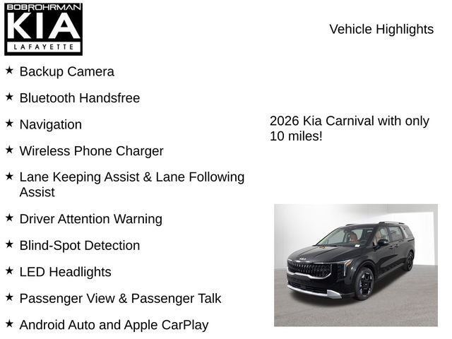 2026 Kia Carnival EX