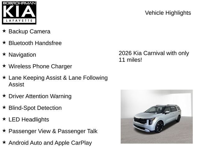 2026 Kia Carnival EX