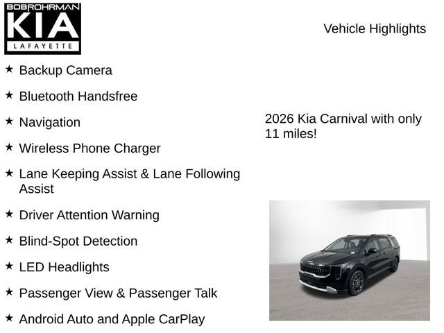 2026 Kia Carnival Hybrid EX
