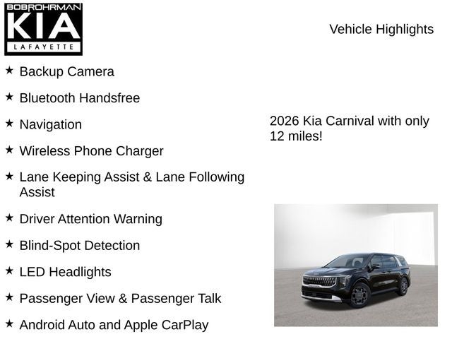2026 Kia Carnival Hybrid EX