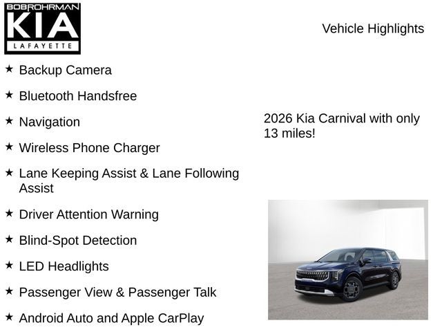 2026 Kia Carnival Hybrid EX