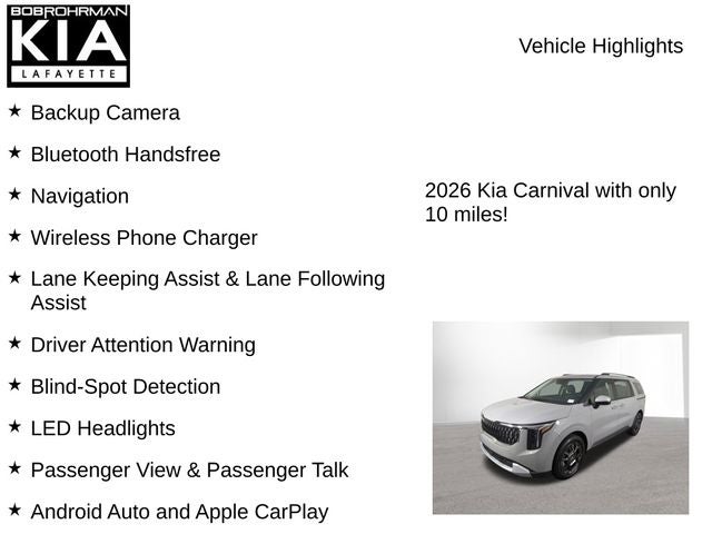 2026 Kia Carnival Hybrid EX