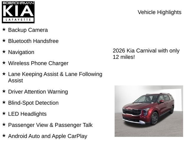 2026 Kia Carnival Hybrid EX