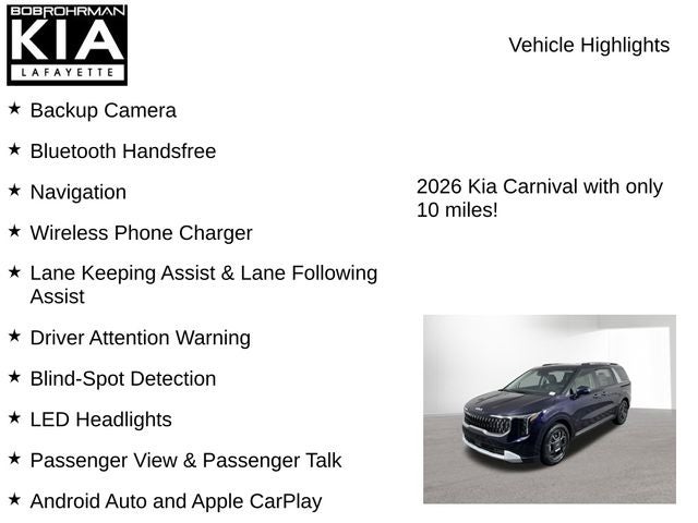 2026 Kia Carnival Hybrid EX