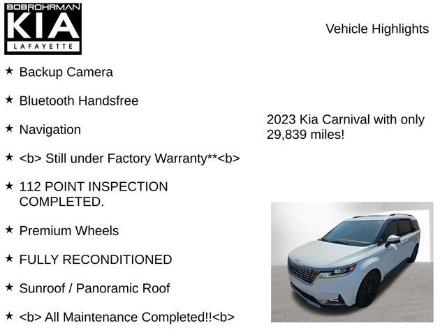 2023 Kia Carnival SX Prestige