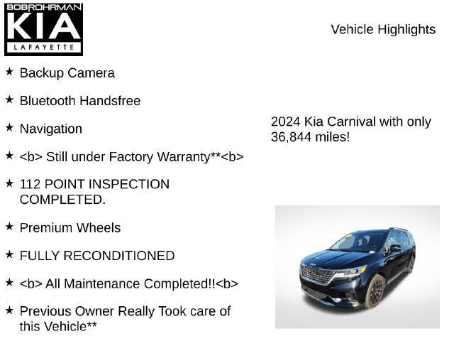 2024 Kia Carnival SX