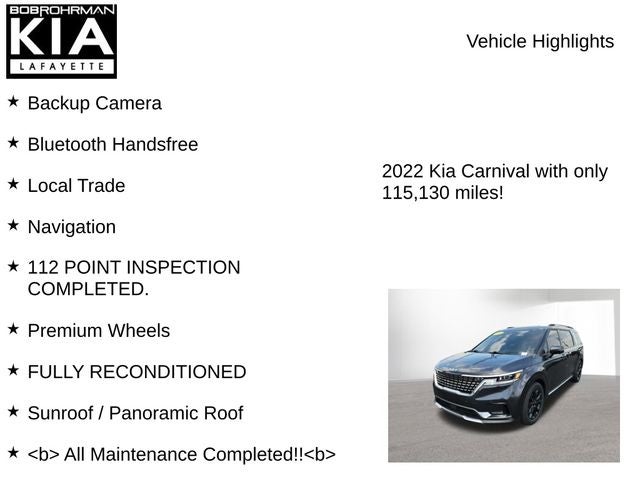 2022 Kia Carnival SX Prestige