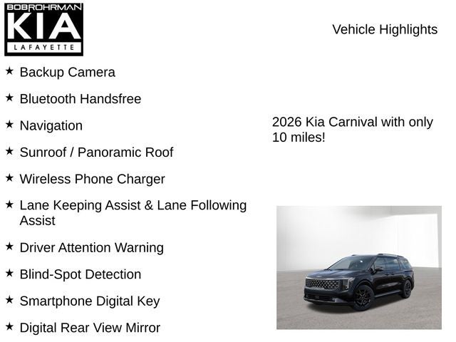 2026 Kia Carnival SX