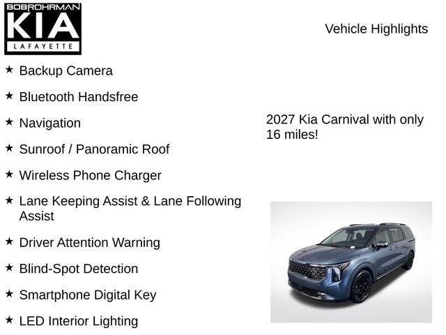 2027 Kia Carnival SX