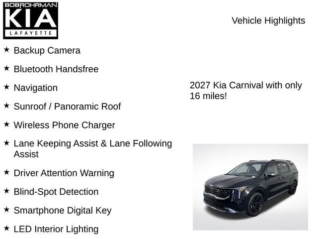 2027 Kia Carnival SX