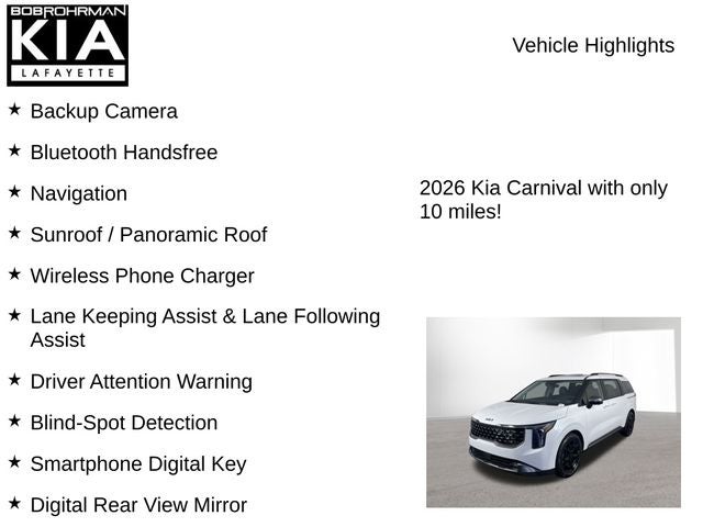 2026 Kia Carnival SX Prestige